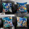 SSonic Cartoon Cushion Cover Pillowcase Ultra Soft Skin Friendly Fabric Cloud Like Comfort  Concealed Zipper