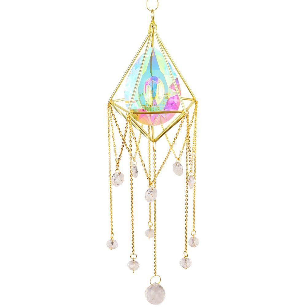 Украшения Солнечный свет Преломление Подвесной колокольчик Радужный цвет Ловцы солнца Кристалл Призма Подвеска