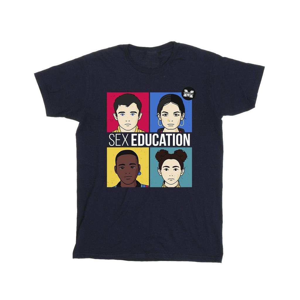 Netflix Mens Sex Education Teen Illustrated T-Shirt