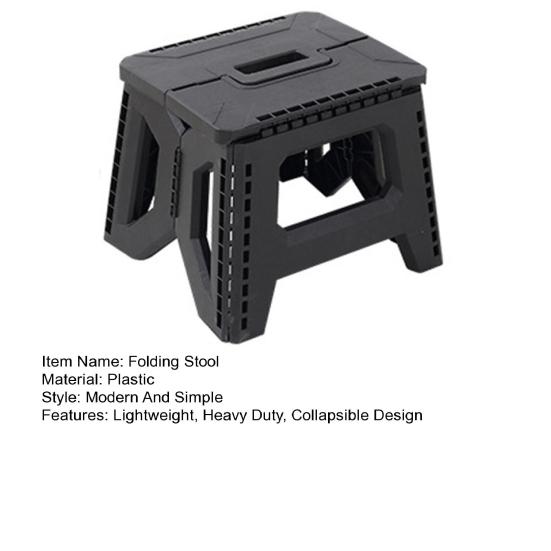 Пластиковый складной табурет с переносной ручкой, удерживающий 400 фунтов, легкий, прочный, для кемпинга, охоты, пикника, рыбалки, мини-складное сиденье стула
