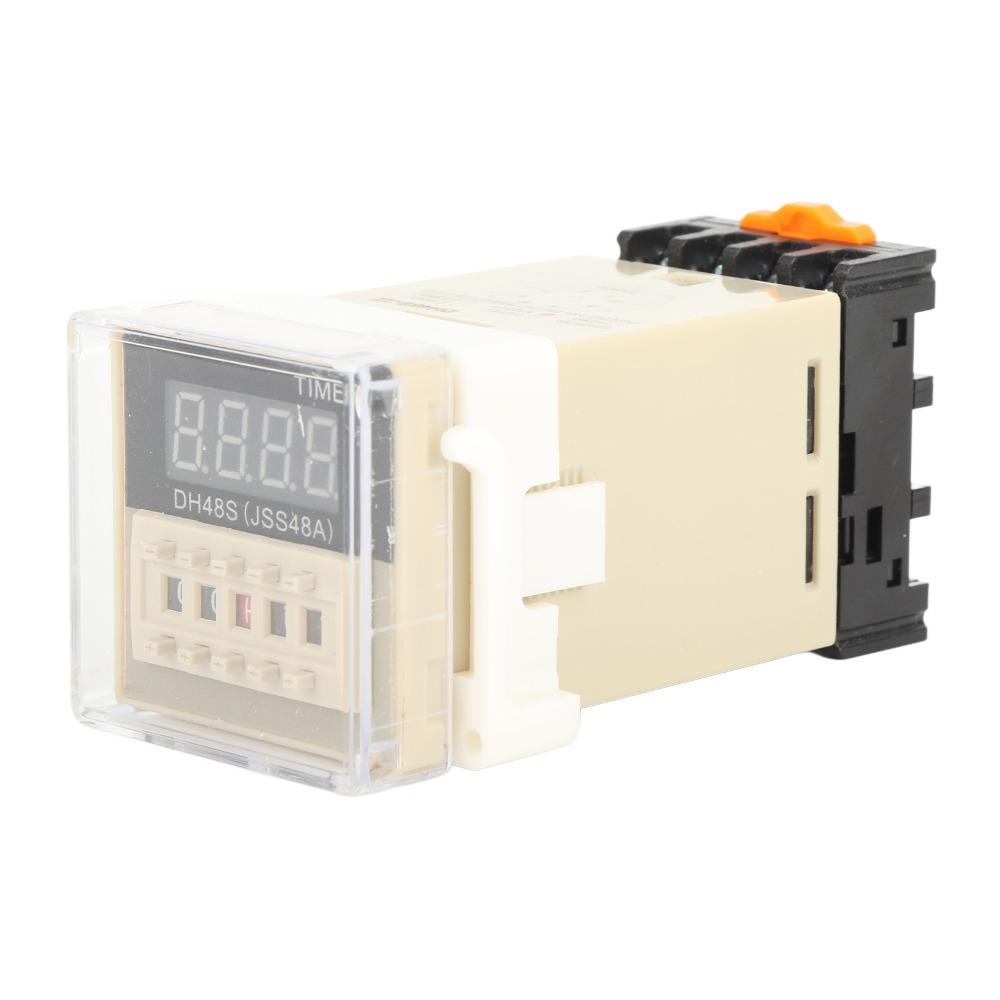 220V Time Relay DH48S‑2Z Double Time Delay Relay Digital Time Relay Delay Circuits