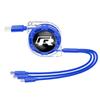 3-в-1 Micro USB Type C Зарядный кабель Мульти-зарядное устройство Для VW GTI Polo Golf Passat Tiguan Arteon Touareg Taigo Caddy Jetta Beetle