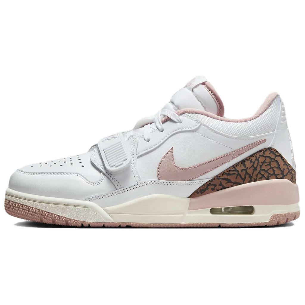 Air Jordan Jordan Legacy 312 Low Белый Розовый Оксфорд Женские Кроссовки Архео-Коричневый Парусник FQ7827-116