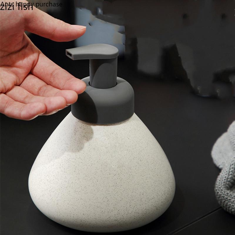 Бутылка для лосьона Nordic Ceramics 280 мл 500 мл Конический пресс Бутылка Товары для ванной комнаты Бутылка для дезинфицирующего средства для рук Контейнер для геля для душа