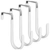 Door Hanger Hooks, Set of 4, Door Hanger Hooks, Space-Saving, Easy Installation, Scratch-Resistant, Compact, Multi-Functional for Entryways, Ba