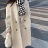 Women's Winter Baby Ostrich Wool Double-Sided Cashmere Coat Double-Breasted Coat