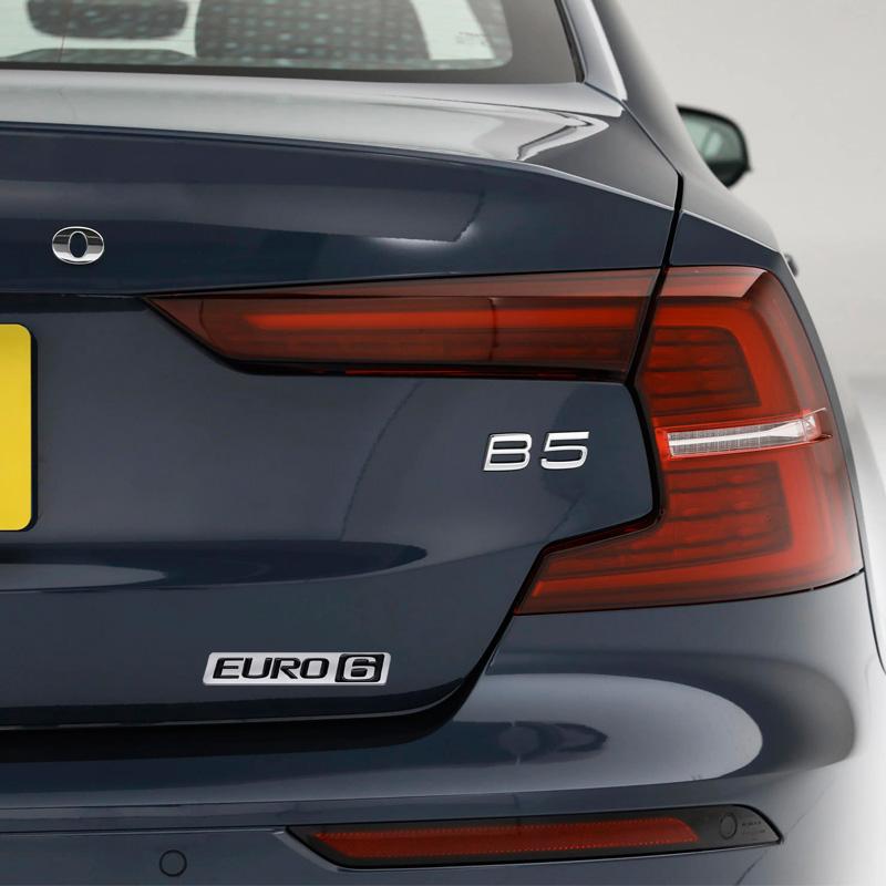 3D Metal EURO6 Car Trunk Emission Label Sticker For Decorative Accessories