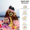 1 шт. Маша и Медведь Плед для улицы Легкий Фланель, Мягкий и Теплый, Всесезонное Использование для Дивана, Улицы, Кемпинга, Гостиной034