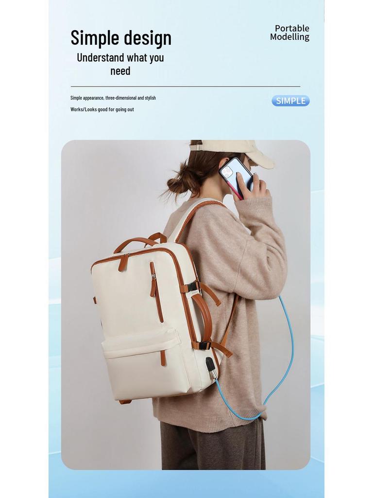 Рюкзак для ноутбука большой вместимости, многофункциональный, для трансграничных путешествий и повседневной носки, расширяемый