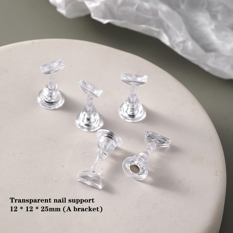 1 шт., акриловая подставка для ногтей, держатель для типсов, магнитная подставка для практики маникюра, подставка для ногтей своими руками, инструмент