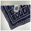 90CM Square Manual Hand Rolled Twill Silk Scarf Women Plaid Horse Design Scarves Bandana Hijabs For Holiday