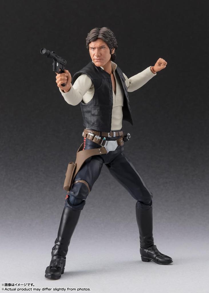BANDAI SPIRITS S.H.Figuarts Star Wars Episode IV: A New Hope Han Solo - Classic Ver. - (STAR WARS: A New Hope) Approximately 150mm PVC & ABS