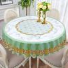 Minimalist Circular Table Cloth Waterproof Oilproof Wash Free Easy To Wipe Tablecloth Household Dining Table Round Tablecloth