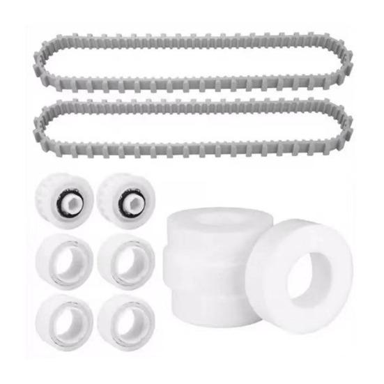 Pool Cleaner Tracks Climbing Rings 2 Pcs 9985006-R2 Pool Cleaner Tracks And 4 Pcs Climbing Rings Replacement Rubber Belt for Dolphin Underwater Robot