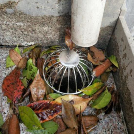 Anti-blocking Floor Drain Antifouling Stainless Drain Outlet Round Net Cover for Garden