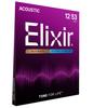 Elixir Струны для акустической гитары POLYWEB Бронзовые, 80/20 Легкие, .012-.053, #11050