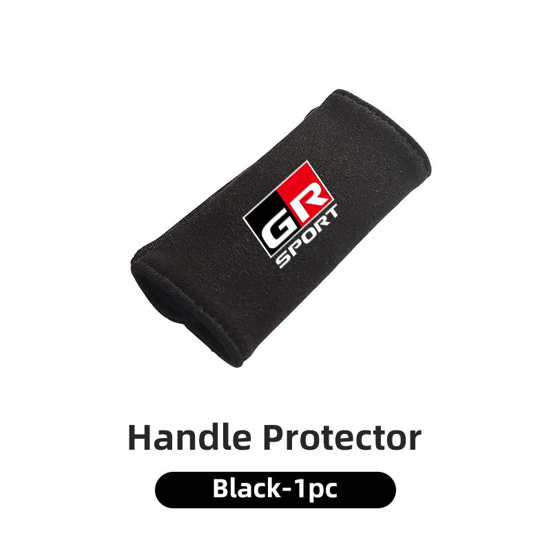 Car Interior Roof Handle Cover Suede Roof Grab Handle Grip For Toyota GR Sport Corolla Yaris Camry Prius RAV4 CHR Accessories