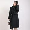 Eliten Women's Double-faced Lamb Wool Lapel Mid-length Coat