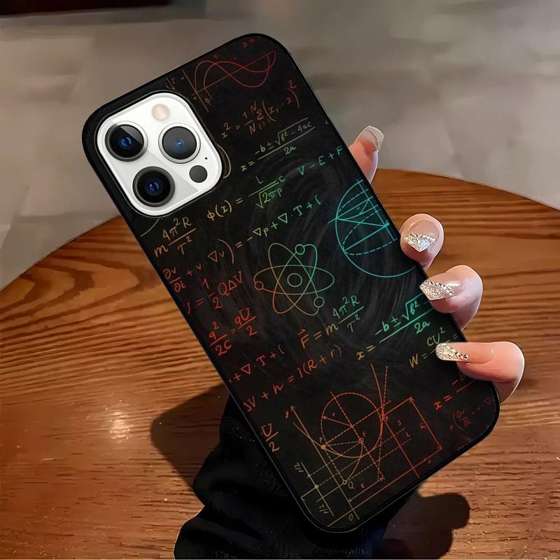 Science Math Physics Formulas Phone Case For iPhone 17 Air 16 15 14 13 12 11 Pro Max Max Plus Bumper Case Cover