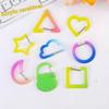 Acrylic Cartoon Keychain Cloud Heart Shape Climbing Button Carabiner Bag Keychain