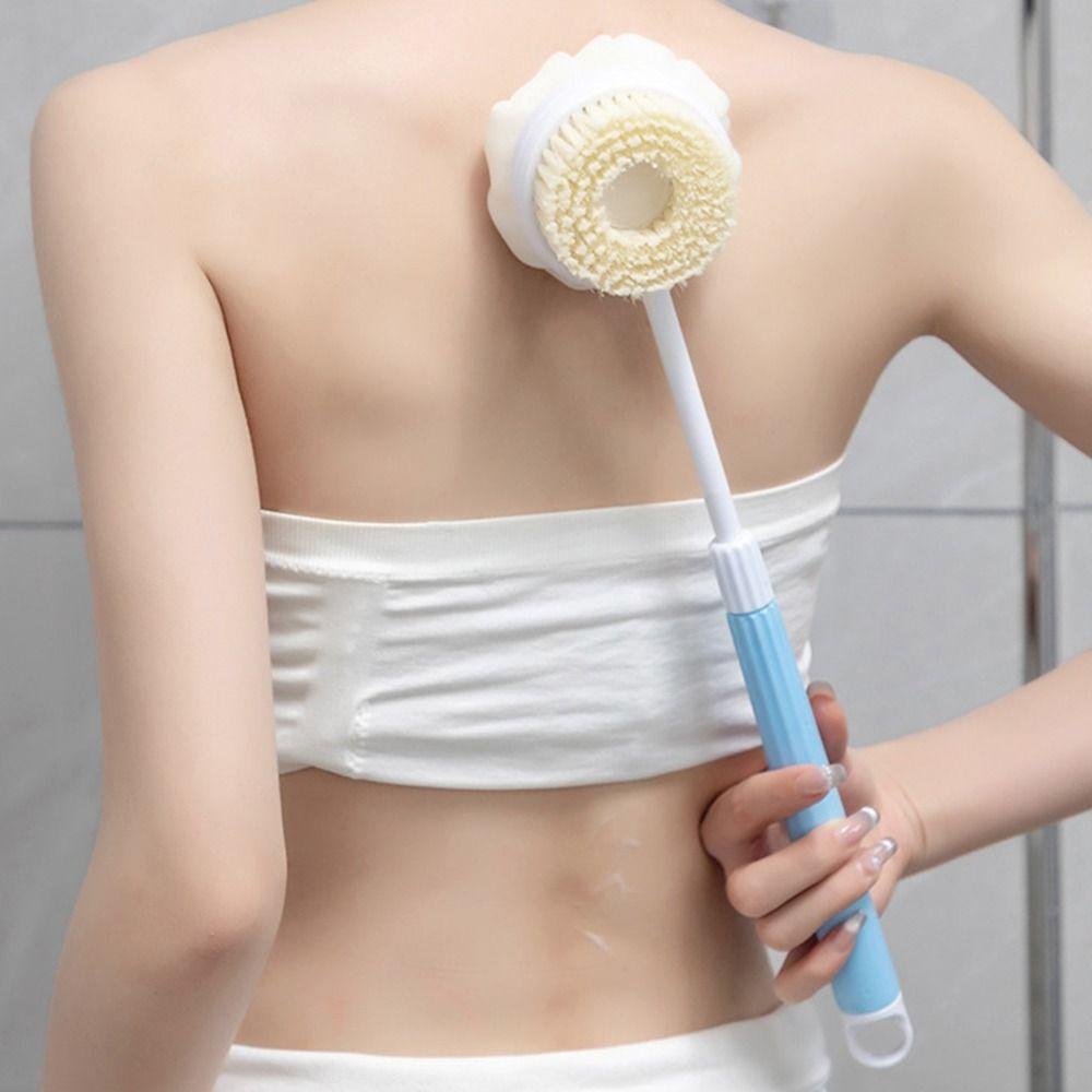 Телескопическая щетка для душа с длинной ручкой, отшелушивающая щетка для тела, креативные инструменты для душа