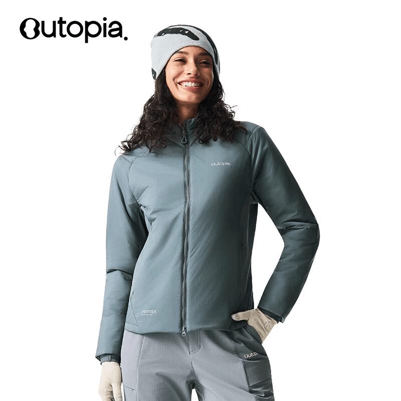 OUTOPIA Теплая ветрозащитная куртка P-Cotton с воротником-стойкой
