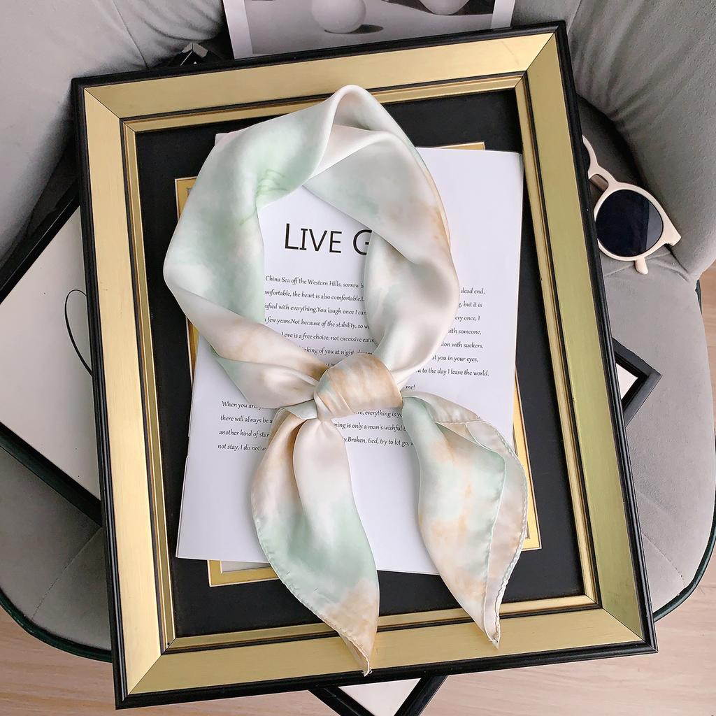 2024 New 70 CM Silk Shirt Decoration Small Square Scarf Fashionable And Versatile Commuting Scarf Neck Protection Scarf