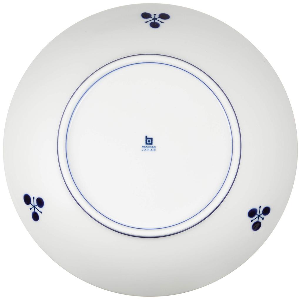 Hakusan Porcelain Free Dish Blue Bloom Bouquet 20 X 4 Cm Hasami Ware Made In Japan Approx.