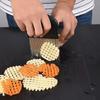 Multi-Functional Wavy Chopper Stainless Steel Vegetable Cutter Crinkle Cutter  Food Preparation