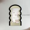 Nordic Ins Style Wave Desktop Makeup Wall Mirror Bathroom Bedroom Entrance Decoration Irregular Shaped Mirror