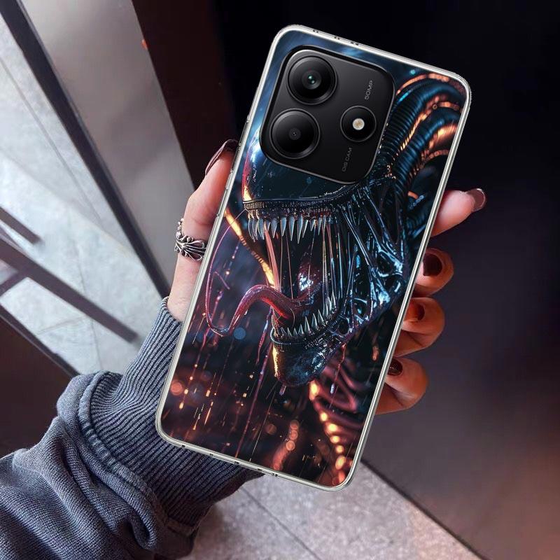 Cool A-Alien X-Xenomorph Phone Case For Xiaomi Redmi Note 10 11 12 13 14 15 Pro Plus 11S 12S 14S 11T 11E 10S Soft TPU Back Cover