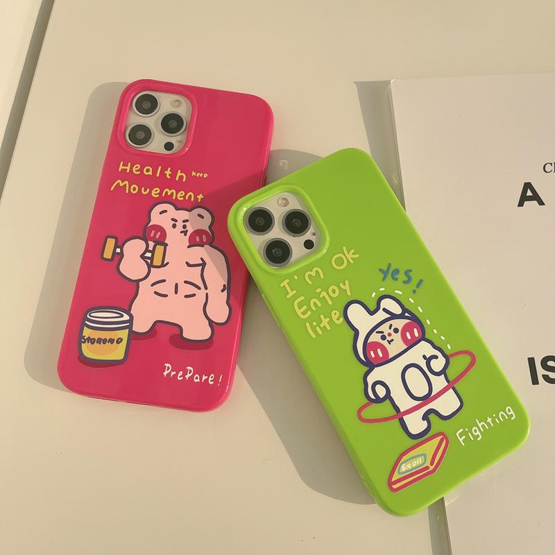 IPhone 16 Apple Phone Case 14pro Max Silicone 11 XR Thickened Bright Surface 15 Suitable for Personalities 14