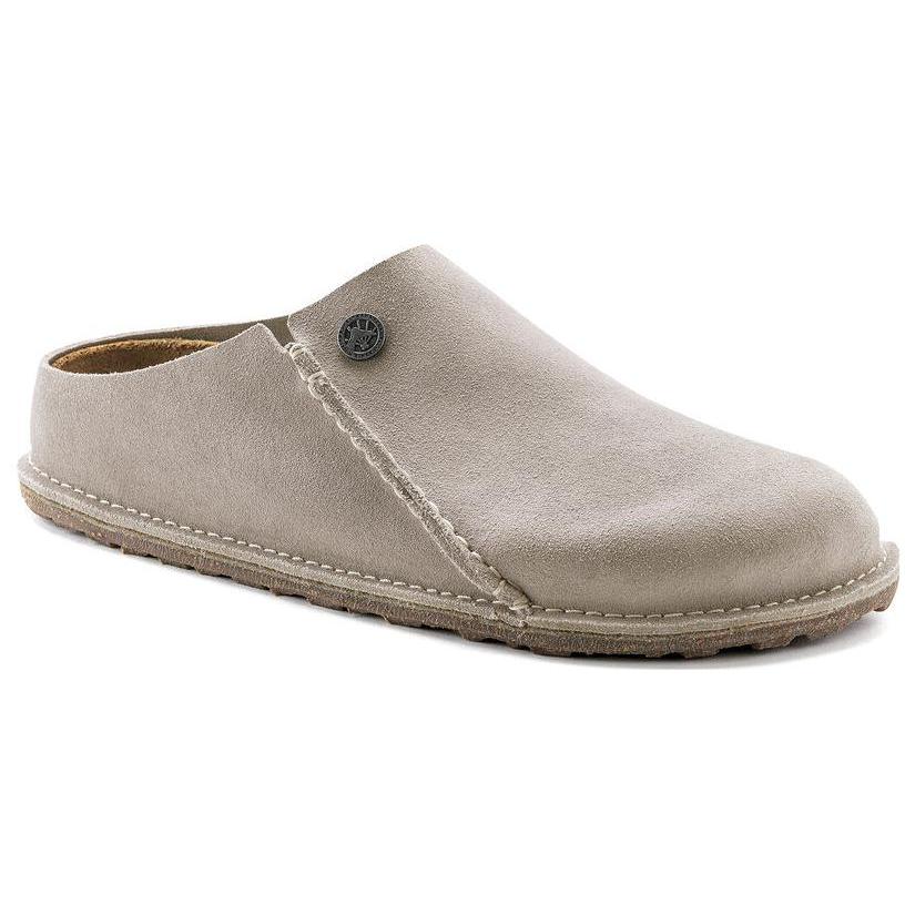 Birkenstock Замшевые закрытые тапочки унисекс, светло-коричневые, узкие 1021338