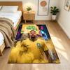 Neymar S Shadow Portrait Large Mouse Pad Keyboard Mat HD Print Desk Pad Non-Slip Rubber Base Computer Decor Item Office Use
