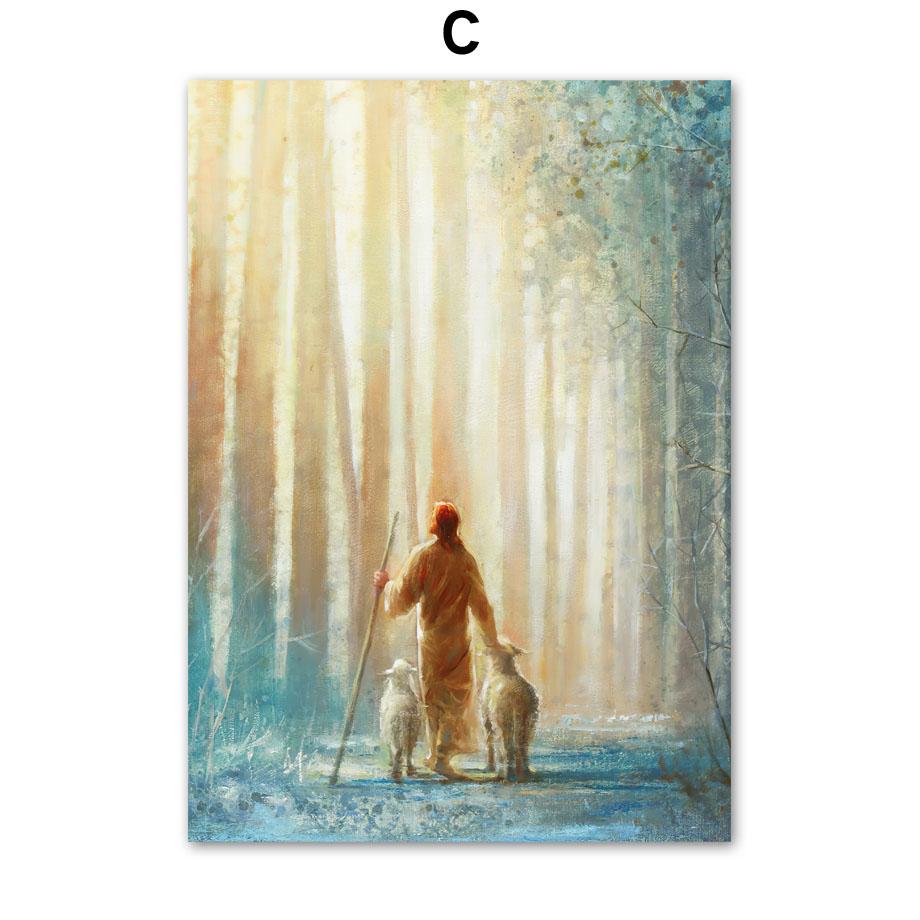 Настенная картина на холсте Христос Иисус Небеса прибрежные плакаты на скандинавскую тему и принты настенные панно для гостиной украшения дома