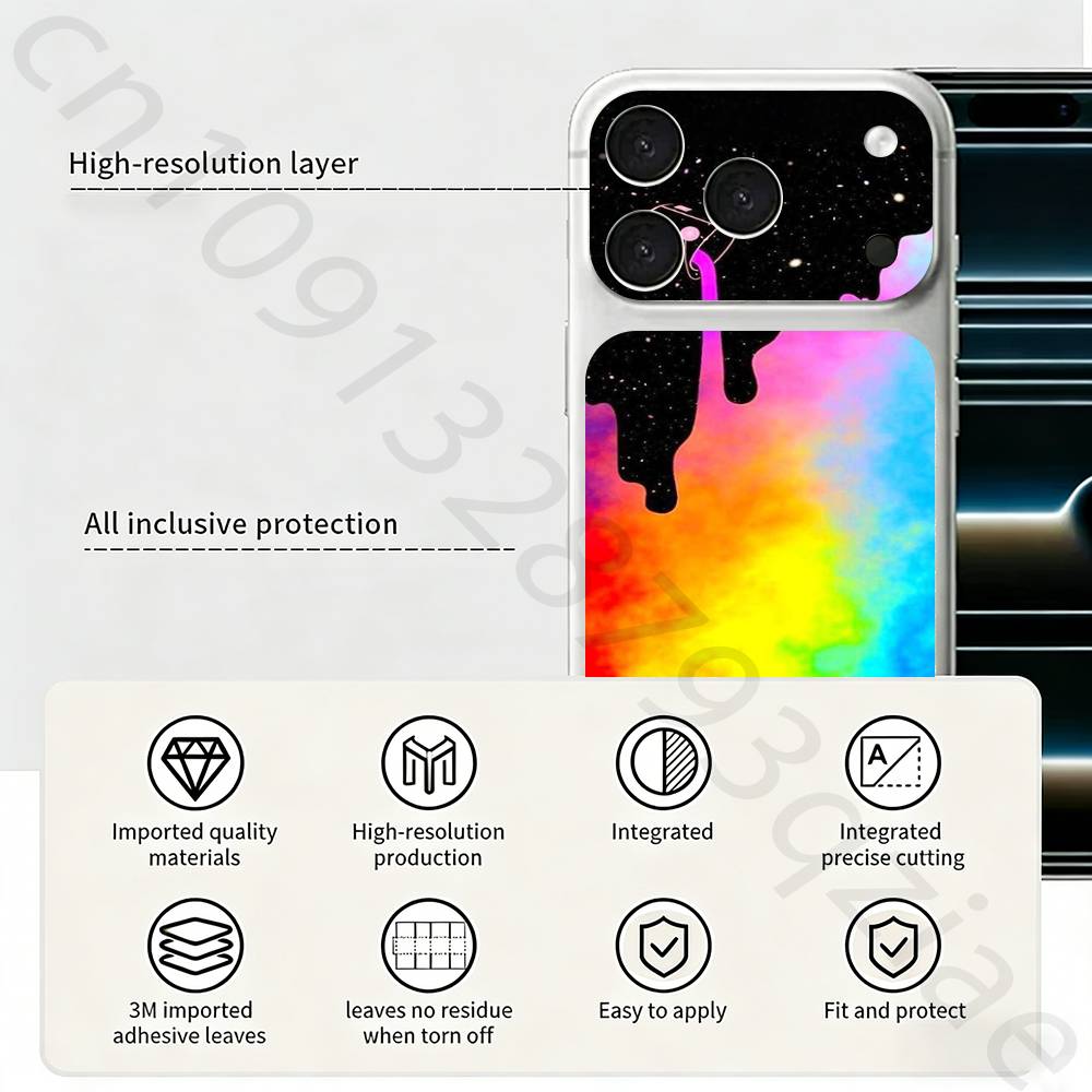 Восточная вишня сакура ТИКЕТ Наклейка Skin Wrap для iPhone 17 Pro/Pro max Защитная пленка для задней панели, рамки, камеры