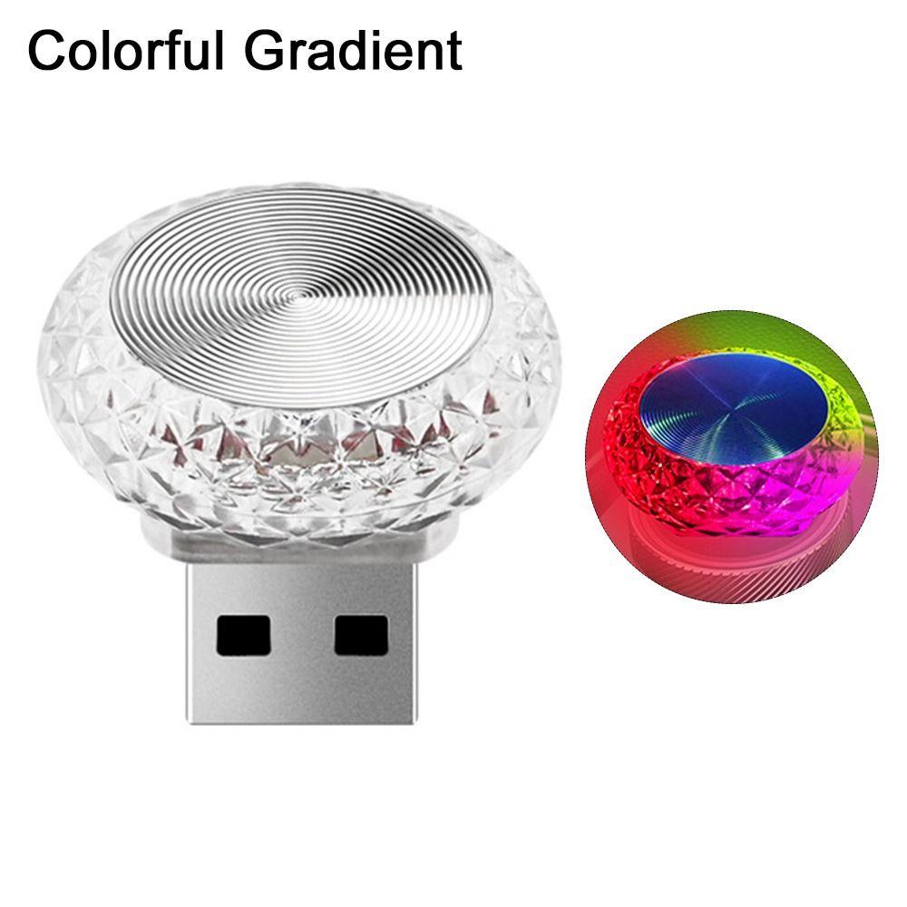 Portable USB Ambient Light Plug Play Auto Interior Light Colorful Car Atmosphere Lamps