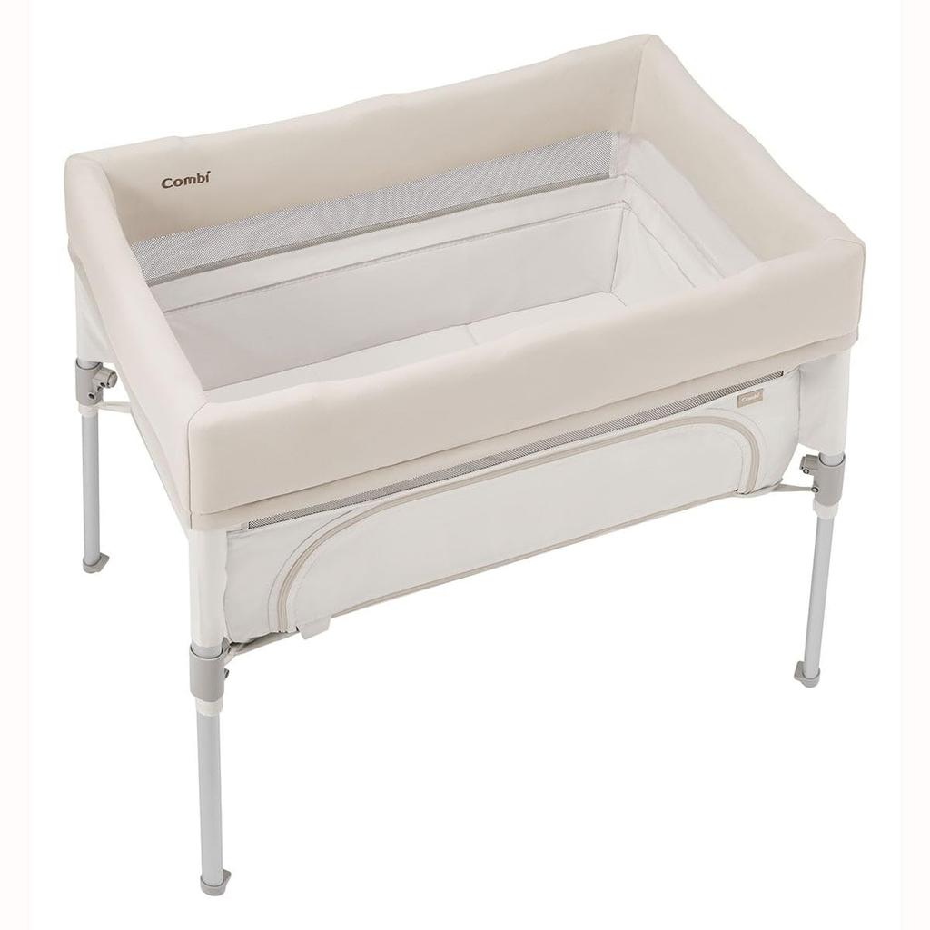 Year Combi Crib Circle Sukusuya Tomonel Compact Milky Beige Compact Type That Does Not Take Up Much Space Can Be Folded and Carried [24 Model] &