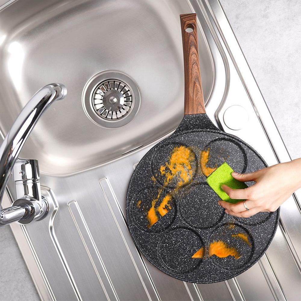 BLACK&WOOD 7-Cup Granite Pancake Pan 26cm