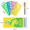 Spirograph Art Drawing Ruler Children DIY Handmade Painting Template Multifunctional Cartoon Color Developmental Toys Gifts TMZ