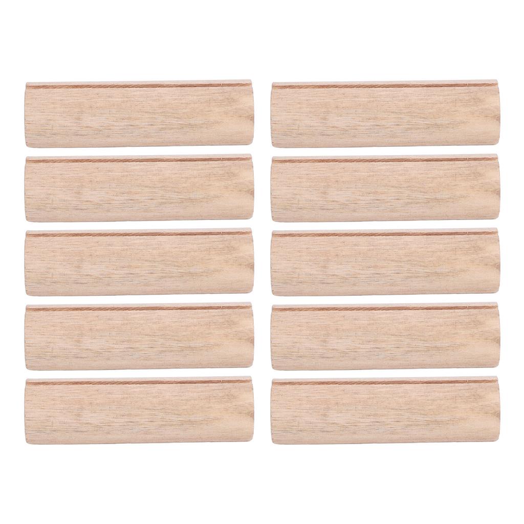 20Pcs Wooden Cards Stand Cylindrical Wood Photo Holder Table Top Display for Party Wedding Decoratio