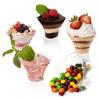 50PCS Reusable Appetizer Cups 135ml Plastic Dessert Cups Yogurt Mousses Pudding Container Tableware Party Festival Decor