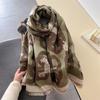 Fashion Winter Warm Cashmere Scarf for Women Design Shawls and Wraps Bufandas Thick Pashmina Blanket Poncho Tassel Echarpe