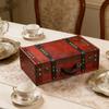 Антикварный чемодан, декоративный ящик для хранения, чемодан для украшения вечеринок