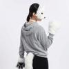 Funny Animal Costume Set Polyester Tail Mask Paw Gloves Full Set Plush Cosplay Mask  Masquerade