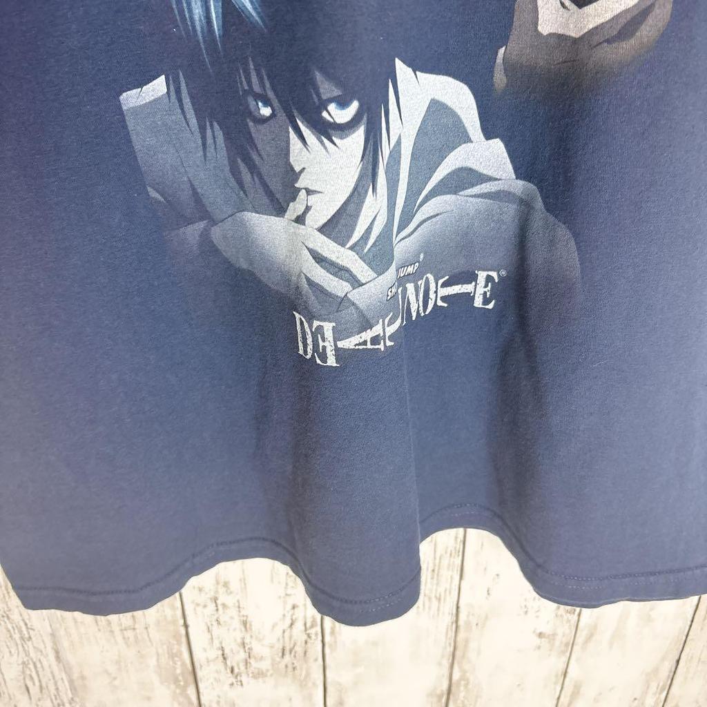 [USED] Death Note anime t-shirt L El Misa Misa anime navy