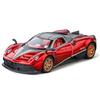 1/32 Pagani Fengshen BC Alloy Sports Car Model, with Sound and Light Children's Toy Car, Gaming Vehicle Gift for Boys Halloween