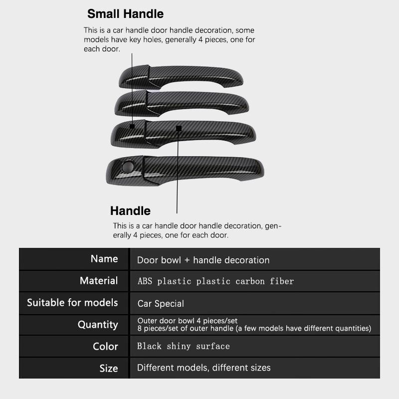 Крышка дверной ручки из углеродного волокна для Jeep Grand Cherokee WK2 2011 2012 2013 2014 2015 2016 2017 2018 автомобильные аксессуары