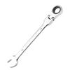 Flex Ratchet Wrench, Single-Ended Spanner, 72-Gear Combination Wrench, Dual-Use Head, Swivel Ratchet Wrench, Adjustable Angle (13mm)