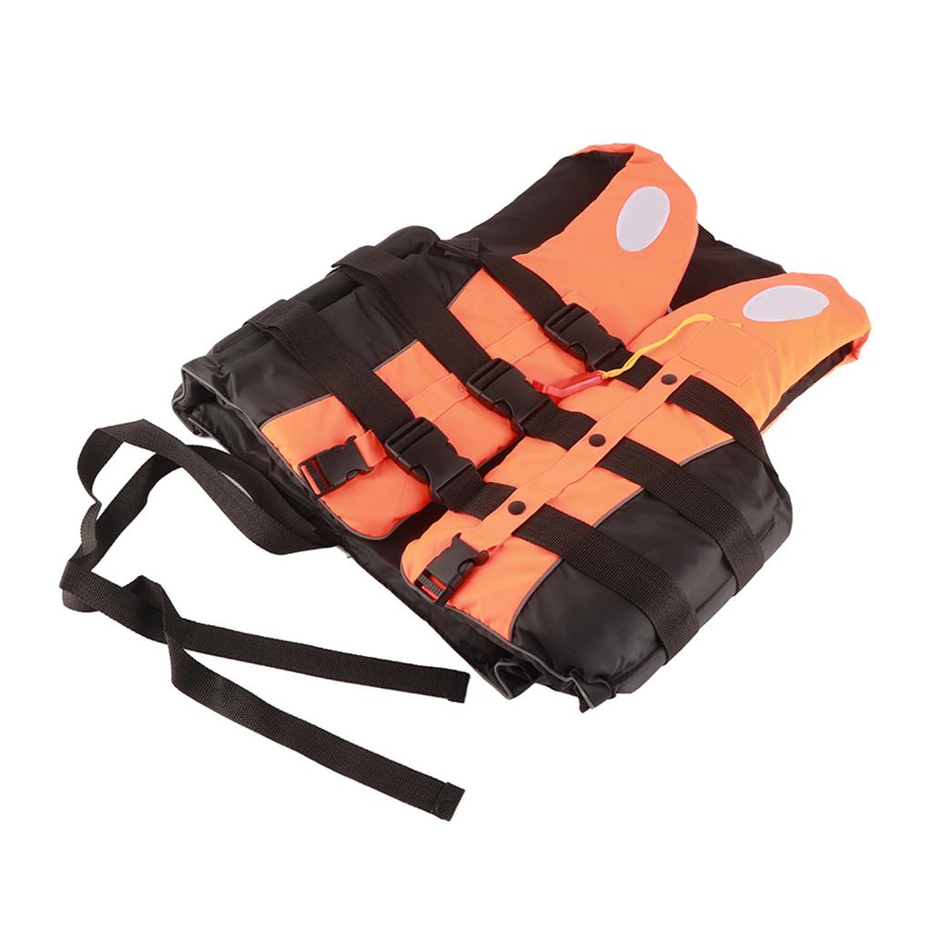 Полиэстеровый спасательный жилет для взрослых, универсальный жилет для плавания, дрифтинга и катания на лыжах(Оранжевый XL)